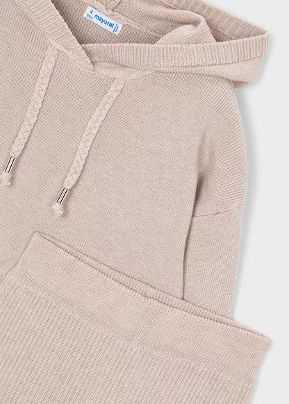 MAYORAL KNITTED PANTS & HOODED SWEATSHIRT SET
