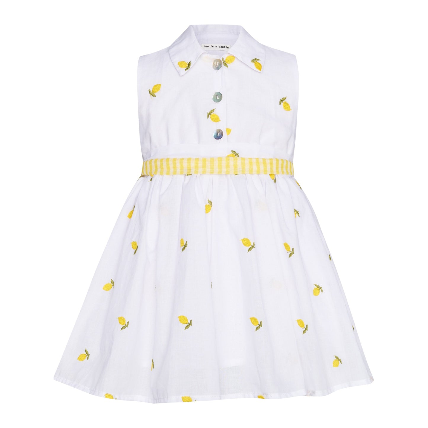 TC SUMMER FRUIT EMBROIDERED SHIRT DRESS