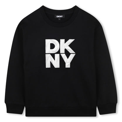 DKNY SWEATSHIRT WITH EMBROIDERED LOGO