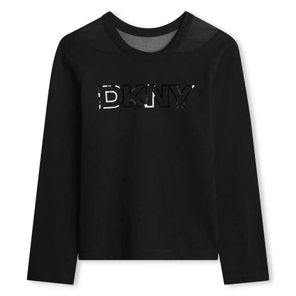 DKNY KIDS EMBROIDERY T SHIRT