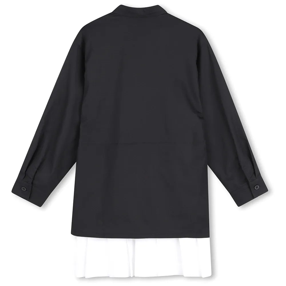 DKNY KIDS POPLIN SHIRT-DRESS