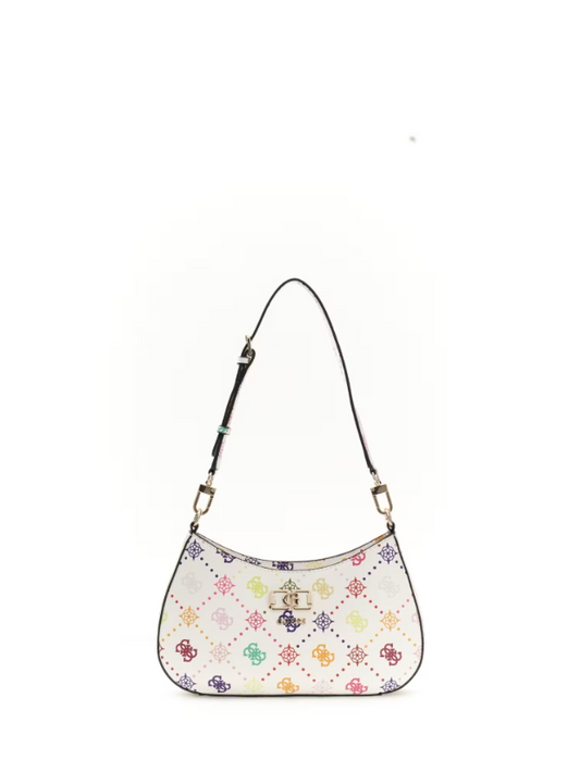 GUESS EMELIE LOGO TOP ZIP SHOULDER BAG
