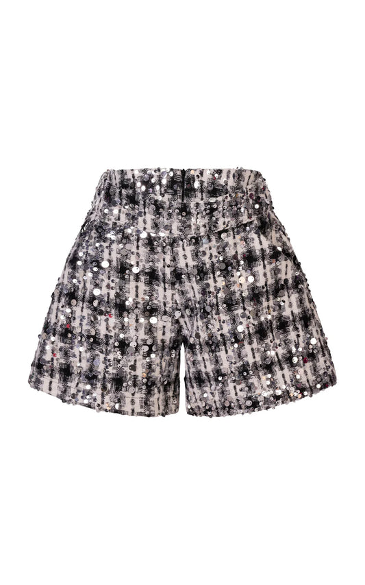 FUN FUN SHORTS IN SEQUINED FABRIC WITH INNER LINING