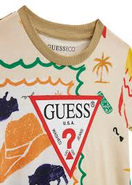 GUESS KIDS MULTIPRINTED T SHIRT