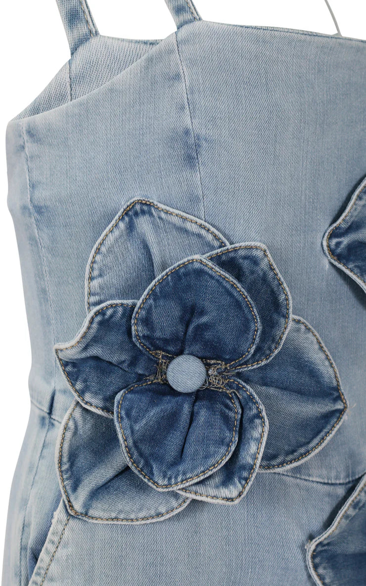FUN FUN BLUE DENIM JUMPSUIT