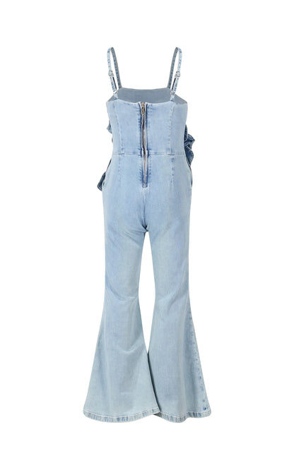 FUN FUN BLUE DENIM JUMPSUIT