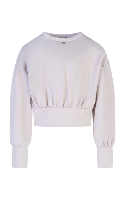 FUN FUN MILANO STITCH SWEATSHIRT WITH WIDE SLEEVES AND METAL LOGO DETAIL