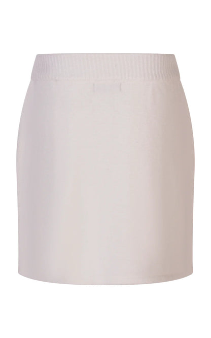 FUN FUN KNITTED WOOL SKIRT WITH APPLIQUÉ STONES