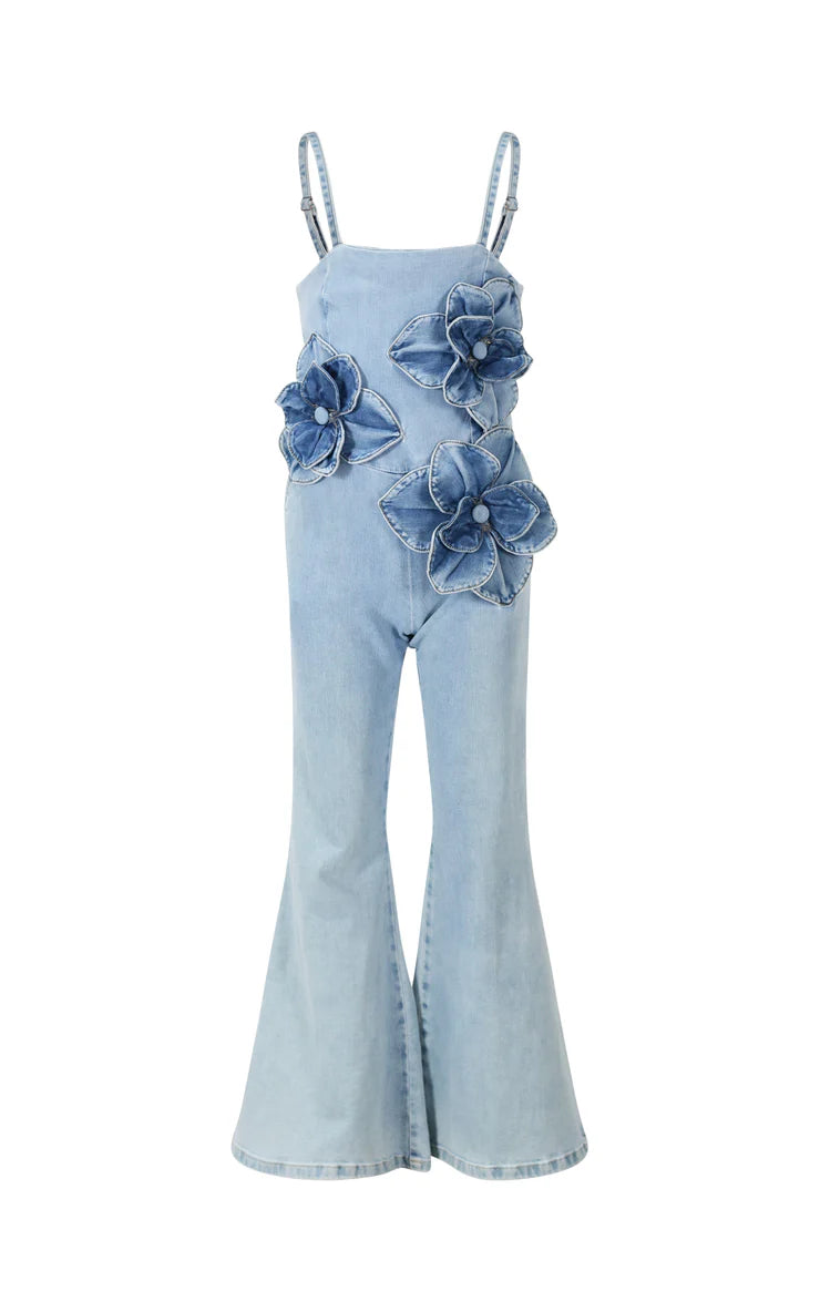FUN FUN BLUE DENIM JUMPSUIT