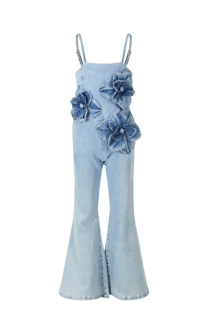 FUN FUN BLUE DENIM JUMPSUIT