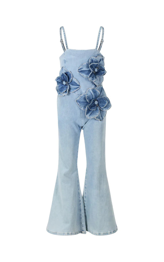 FUN FUN BLUE DENIM JUMPSUIT