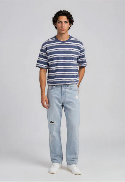 KARL KANI OG DISTRESSED STRAIGHT LEG JEANS