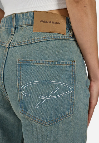 PEGADOR WOMAN OVERSIZED WASHED JEANS