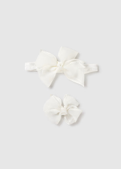 MAYORAL ELASTIC HEADBAND WITH BOW CLIP