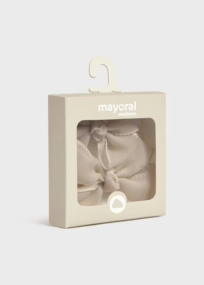 MAYORAL ELASTIC HEADBAND WITH BOW CLIP FOR NEWBORNS