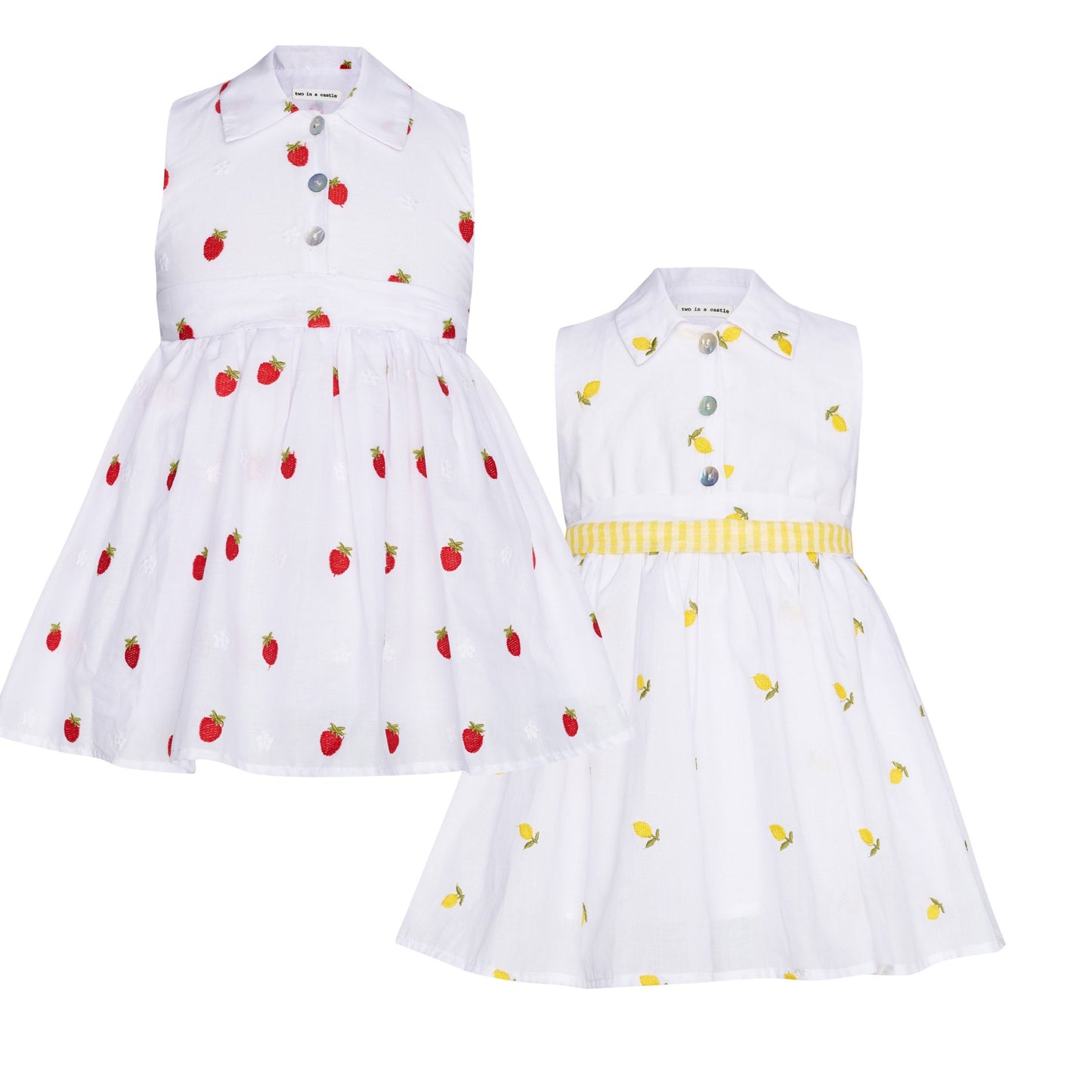 TC SUMMER FRUIT EMBROIDERED SHURT DRESS
