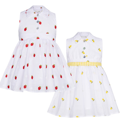 TC SUMMER FRUIT EMBROIDERED SHURT DRESS