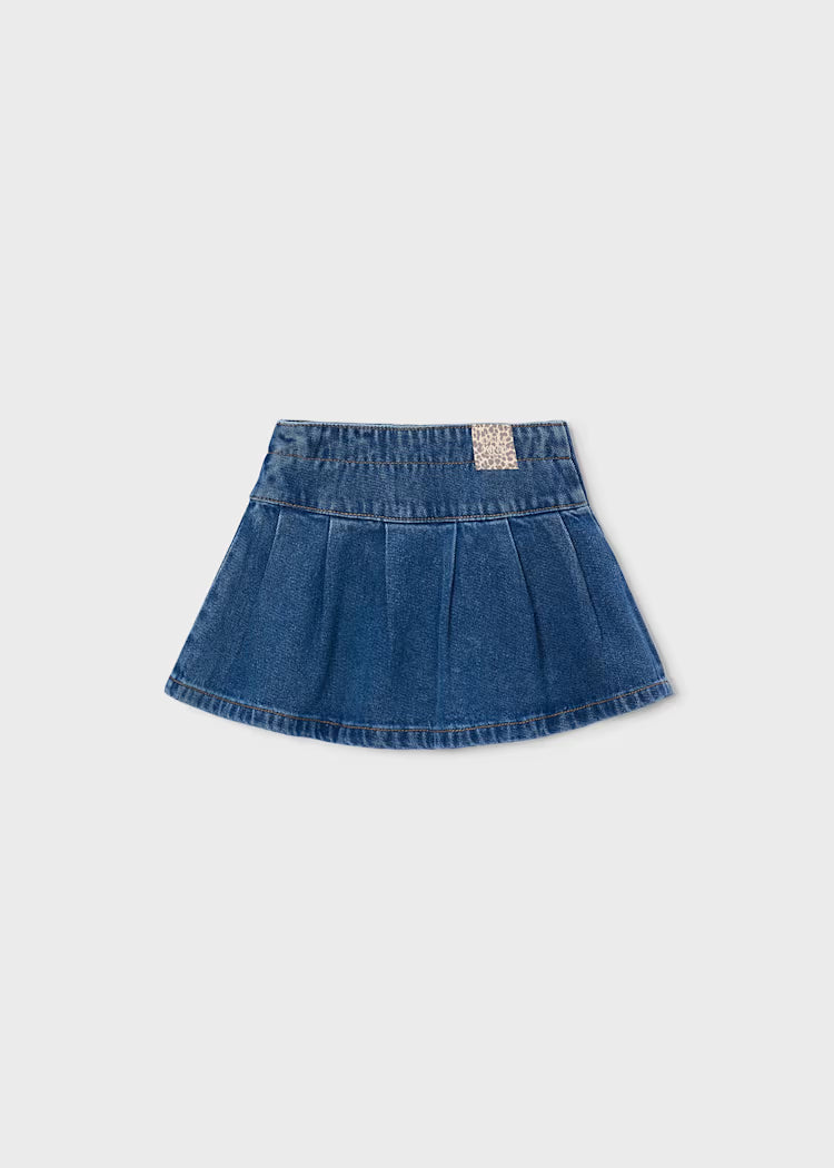 MAYORAL PLEATED DENIM  SKIRT