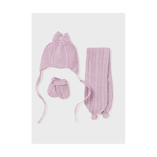 MAYORAL KIDS 3 PIECES HAT & MITTENS &SCARF SET