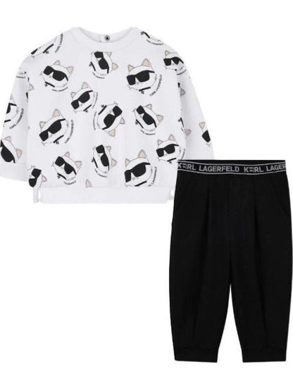 KARL LAGERFELD KIDS REPEAT LOGO SET