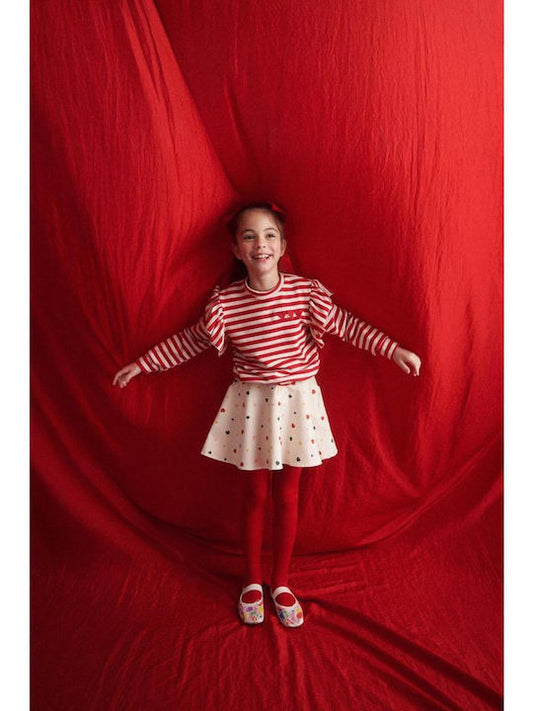 TWO IN A CASTLE STRIPED UNIVERSE EMBROIDERY SWEATER