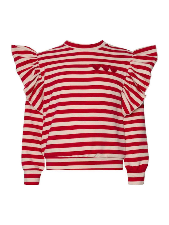 TWO IN A CASTLE STRIPED UNIVERSE EMBROIDERY SWEATER