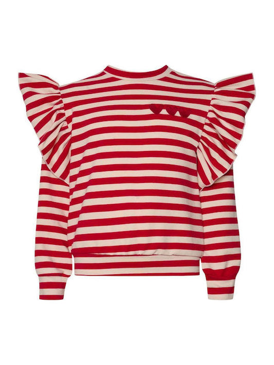 TWO IN A CASTLE STRIPED UNIVERSE EMBROIDERY SWEATER