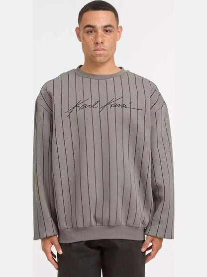 KARL KANI AUTOGRAPH PINSTRIPES SWEATSHIRT