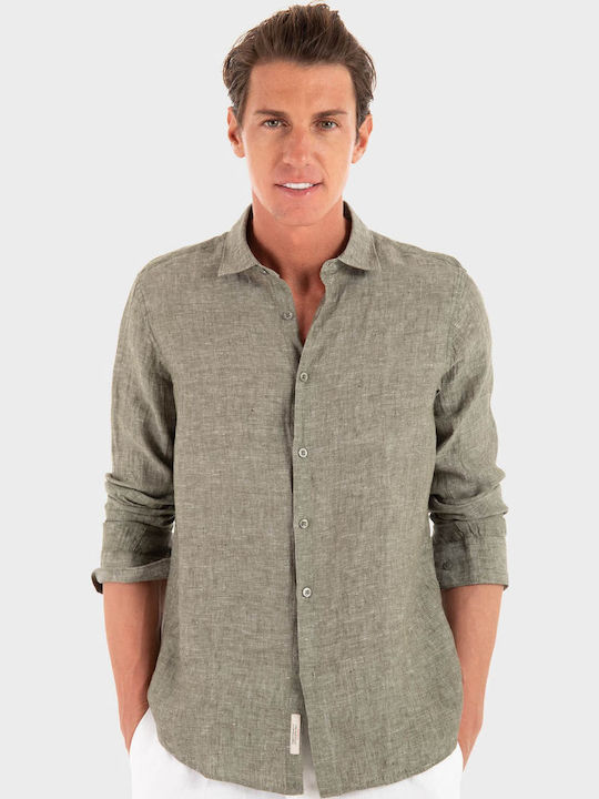 GIANNI LUPO COTTON LINEN SHIRT