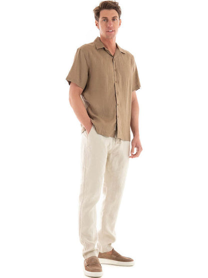 GIANNI LUPO LINEN SHORTSLEEVE SHIRT