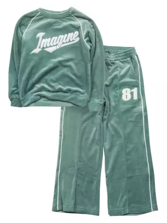 NEW COLLEGE IMAGINE VELVET TRACKSUIT