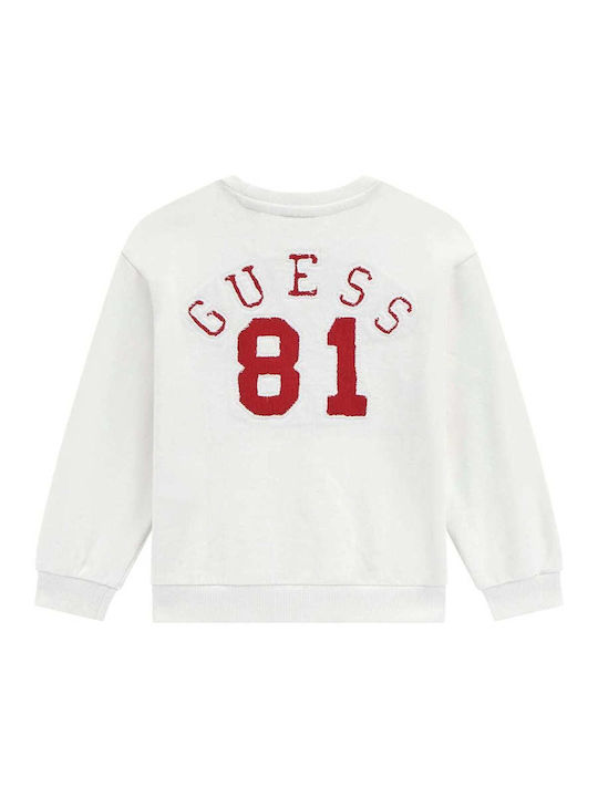 GUESS LS BACK EMBROIDERED FOOTER