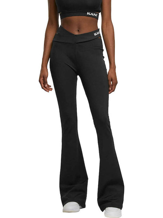 KARL KANI WOMAN RETRO CUT OUT FLARED LEGGINGS