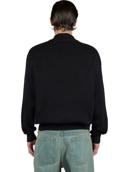 PEGADOR SIGNAR RIB OVERSIZED HALF ZIP KNIT SWEATER