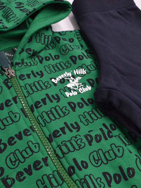 BEVERLY HILLS POLO CLUB NEWBORN HOODED TRACKSUIT
