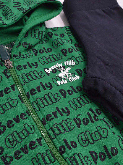 BEVERLY HILLS POLO CLUB NEWBORN HOODED TRACKSUIT