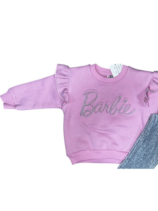 SWEET BABY GIRLS VOLAN JUMPER ANG LEGGINGS SET