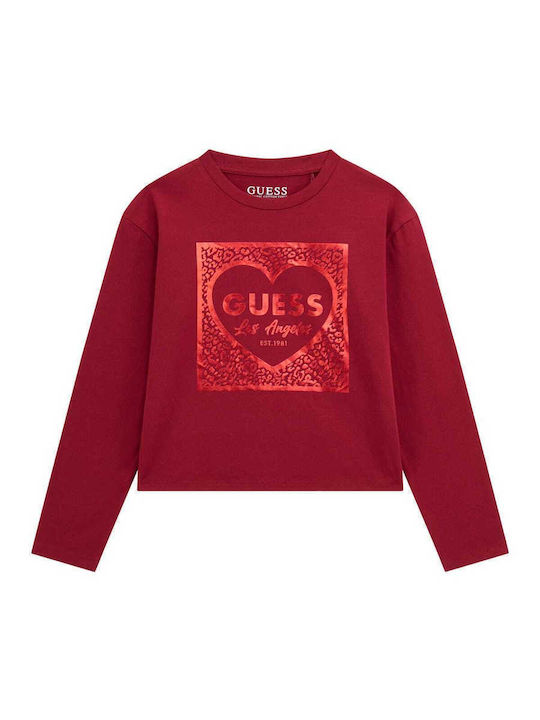 GUESS JEANS KIDS STAMPED LOGO T SHIRT