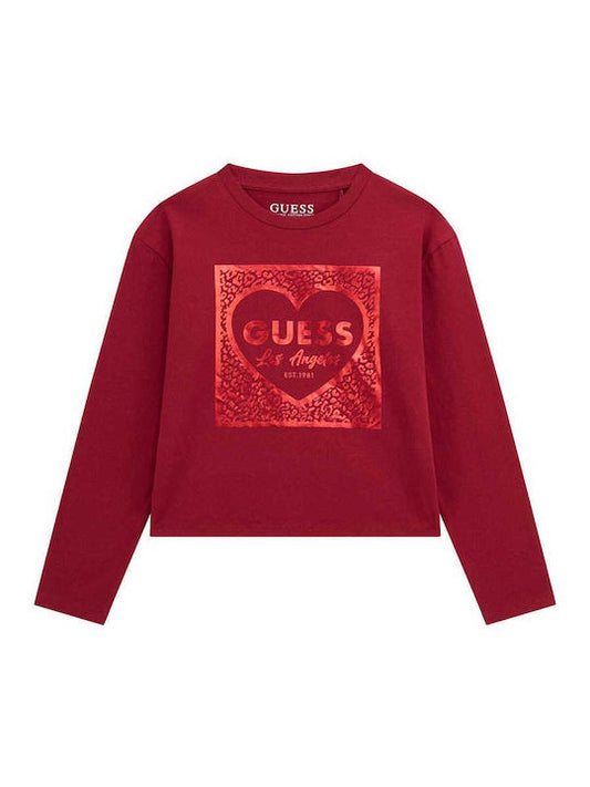 GUESS JEANS KIDS STAMPED LOGO T SHIRT