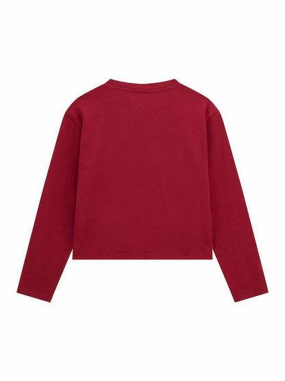 GUESS JEANS KIDS STAMPED LOGO T SHIRT