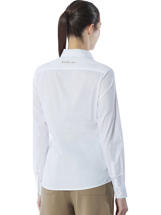 U.S POLO ASSN WOMAN STRETCH POLPLIN LOGO SHIRT