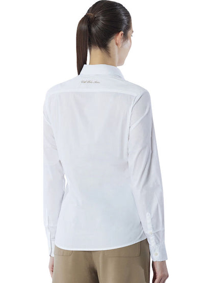 U.S POLO ASSN WOMAN STRETCH POLPLIN LOGO SHIRT