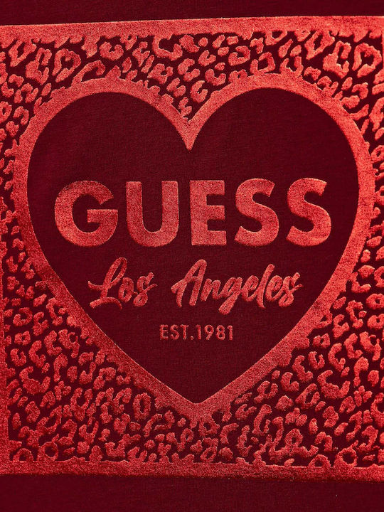 GUESS JEANS KIDS STAMPED LOGO T SHIRT