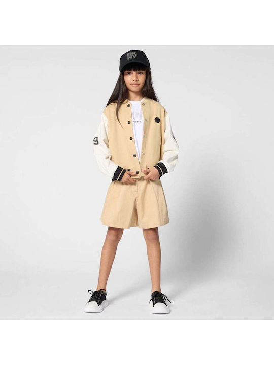 DKNY GIRLS WHITE LOGO T-SHIRT