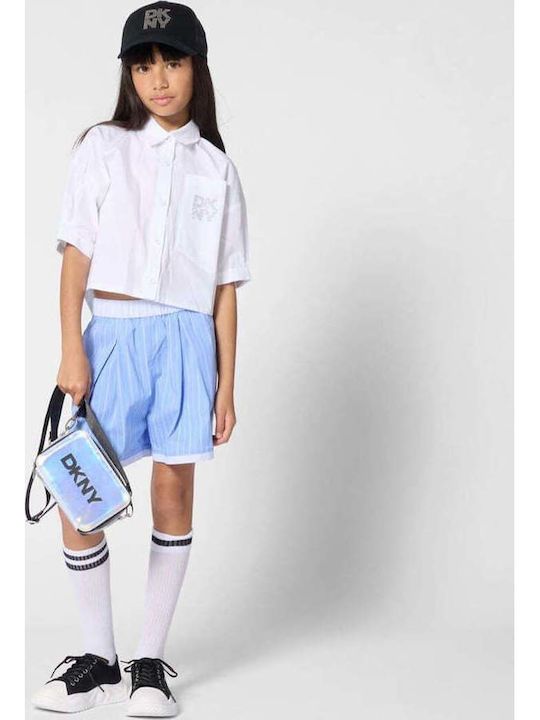 DKNY GIRLS LOGO PRINT SHIRT