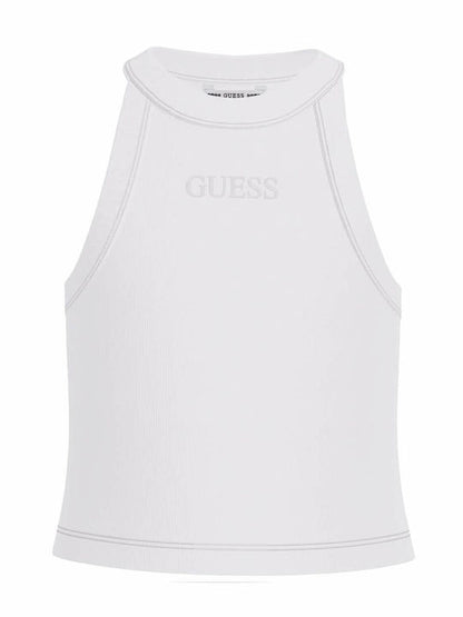 GUESS KIDS GIRLS RIBBED HALTERNECK TOP