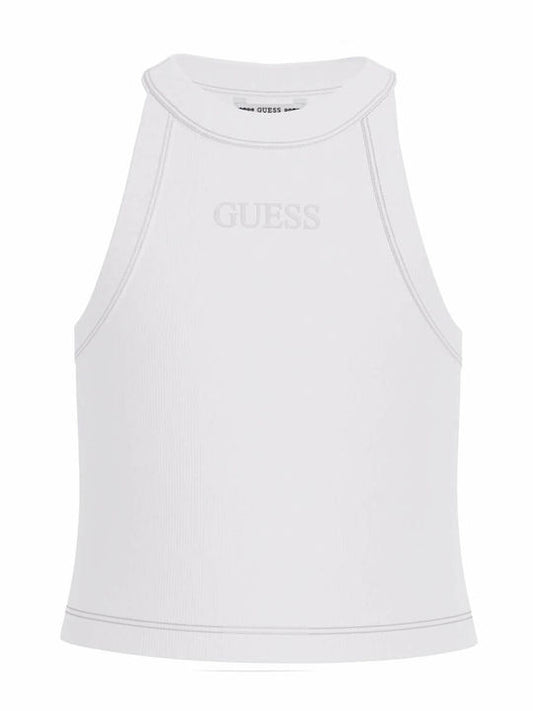 GUESS KIDS GIRLS RIBBED HALTERNECK TOP