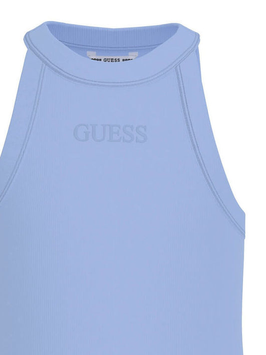GUESS KIDS GIRLS RIBBED HALTERNECK TOP