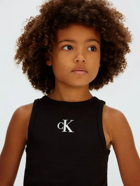 CALVIN KLEIN KIDS LOGO PRINT TANK TOP