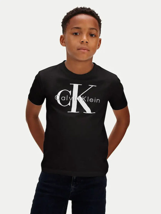 CALVIN KLEIN KIDS CK MONO LOGO T SHIRT